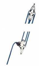 Niederholertalje mit 5 Meter eingespleisstem Tauwerk  6 mm Blcke: 35021 001 55 und 35123 001 55