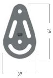 Sprenger - 10mm Gleitlagerblock mit 2 Rollen, Bgel und Hundsfott