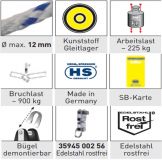 Sprenger - 12mm Gleitlagerblock mit 2 Rollen und Bgel