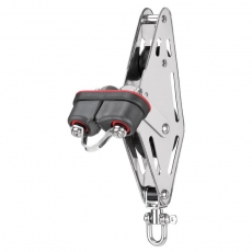 Sprenger - 12mm Violinblock mit 2 Rollen, Wirbel und Schotklemme Sprenger - 12mm Violinblock mit 2 Rollen, Wirbel und Schotklemme