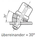 HS Sprenger Spezialschotfhrung Edelstahl rostfrei mit Grundplatte und Unterlegscheiben