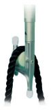 Bootshaken Professioneller Bootshaken mit Roller, 2-fach teleskop. (3 Rohre)