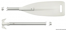 Paddel mit Blatt aus weiem ABS und Nylonbootshaken am Ende Lnge: 130cm