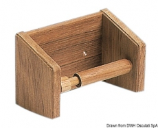 Toilettenpapierhalter aus Teakholz 175x100x112mm