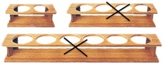 Wandhalter aus Teakholz für 2 Gläser Maße 275x87x90mm Wandhalter aus Teakholz für 2 Gläser Maße 275x87x90mm