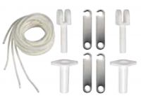 Faltbares Sonnenverdeck mit drei Bgen Farbe blau Breite 150 160cm