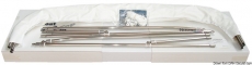 Hohes Sonnenverdeck mit 3 Bgen Farbe wei Breite 175 185cm