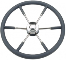 Steuerrad 6-Speichen NIRO mit Polyurethan-Griff 550mm Steuerrad 6-Speichen NIRO mit Polyurethan-Griff 550mm