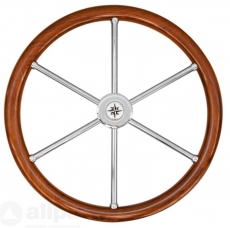 Boots Steuerrad Typ 6 N 500 mm klassisch mit Adapter für Teleflex Boots - Steuerung aus Teak Boots Steuerrad Typ 6 N 500 mm klassisch mit Adapter für Teleflex Boots - Steuerung aus Teak