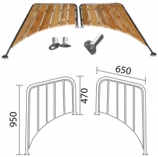 Badeplattformen für Boote mit rundem Heck 650x470x950mm Badeplattformen für Boote mit rundem Heck 650x470x950mm