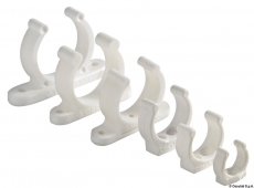 Clips aus Kunststoff als Riemen- oder Paddelbefestigung Farbe: weiß 30mm Clips aus Kunststoff als Riemen- oder Paddelbefestigung Farbe: weiß 30mm