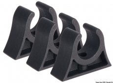 Clips für Rohre, Riemen, Ruderarme, Bootshaken usw. Farbe schwarz 30mm Clips für Rohre, Riemen, Ruderarme, Bootshaken usw. Farbe schwarz 30mm
