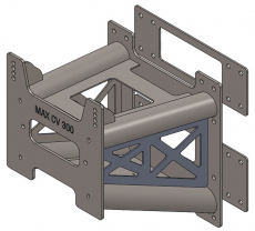 BRACKET Motorhalterung aus rostfreiem Edelstahl für Außenborder von 140 bis 300 PS BRACKET Motorhalterung aus rostfreiem Edelstahl für Außenborder von 140 bis 300 PS