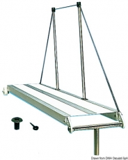Gangway aus Eloxal Lauffläche mit weißem, rutschfestem Material beschichtet. Länge 2000mm Gangway aus Eloxal Lauffläche mit weißem, rutschfestem Material beschichtet. Länge 2000mm