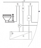 Fkalientank-Satz Tank mit eingebauter Fkalienpumpe 12 V und Zubehr 47 L