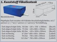 Fkalientank-Satz Tank mit eingebauter Fkalienpumpe 12 V und Zubehr 112 L