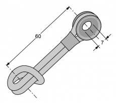 Antal Rings und loops D 14mm und L 110mm