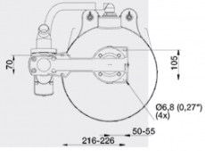 Die Johnson Pump - AquaT - Marine Toiletten Die Pumpe ist fr die Handbedienung Standard