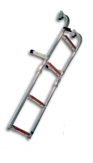 Badeleiter 3 stufig mit Teakstufen NIRO BBN6