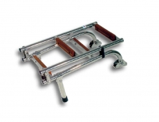 Badeleiter 5 stufig mit Teakstufen NIRO BBN6