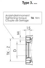 Centaflex Elastische Kupplungen Farymann 15W, 18W, 32W Type M-127-K3.4