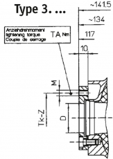 Centaflex Elastische Kupplungen ZF-BW7-Bukh Type M-160-K3.3