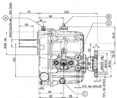 Bootswendegetriebe TECHNODRIVE TMC 60P Vorwrtsuntersetzung 2,83