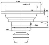 SAE 7 Adapter fr Volvo Sterndrive