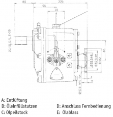 Bootswendegetriebe TMC 260 Vorwrtsuntersetzung 2,88