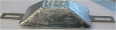 Rumpfanode Zink 1kg mit Laschen fr Bolzenmontage HZ-2