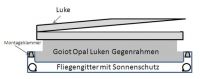 So wird das Fliegengitter mit Sonnenschutz von Goiot montiert