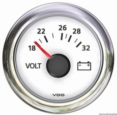 Voltmeter 18/32V VDO ViewLine Farbe wei