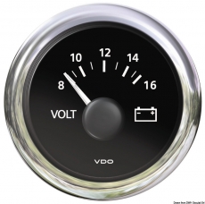 Voltmeter 18/32V VDO ViewLine Farbe schwarz Voltmeter 18/32V VDO ViewLine Farbe schwarz