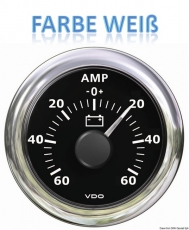 Amperemeter -60A + 60A VDO ViewLine Farbe weiß Amperemeter -60A + 60A VDO ViewLine Farbe weiß