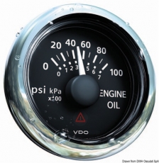 Öldruckanzeige 5 bar bis 80psi VDO ViewLine Farbe schwarz Öldruckanzeige 5 bar bis 80psi VDO ViewLine Farbe schwarz