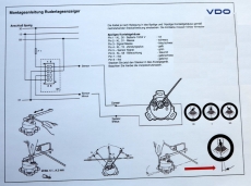 Sensor fr Querruderausschlag Steuerstand einzeln VDO