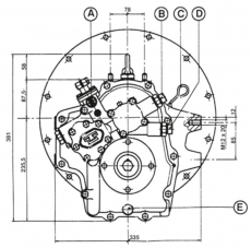 Bootswendegetriebe TECHNODRIVE TMC 93 Untersetzung 2,09