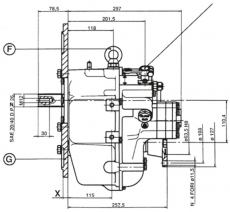Bootswendegetriebe TECHNODRIVE TMC 93 Untersetzung 2,40