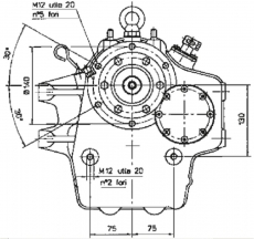 Bootswendegetriebe TECHNODRIVE TMC 93A Untersetzung 1,51