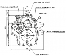 Bootswendegetriebe TECHNODRIVE TMC 93A Untersetzung 2,09