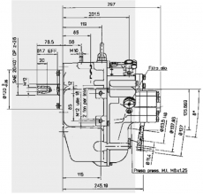 Bootswendegetriebe TECHNODRIVE TMC 93A Untersetzung 2,09