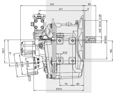 Bootswendegetriebe TECHNODRIVE TM 485A Untersetzung 2,40