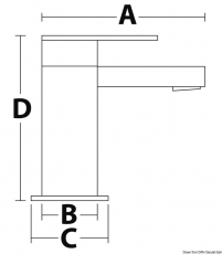 Square niedriger Badewannenmischer