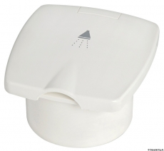 Dusche BORIS und Einbaugeh�use wei� mit Nylon Schlauch 2,50m