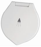 Duschbox ELEGANT wei horizontal mit Handdusche MIZAR mit PVC Schlauch 2,50m