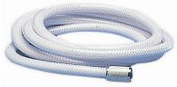 Duschkabine NEW EDGE aus UV-bestndigem LURAN Schlauch 4,0m Dusche Typ MIZAR cremefarbig RAL 9010