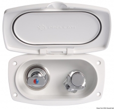 Duschkabine NEW EDGE aus UV-bestndigem LURAN Schlauch 4,0m Dusche Typ MIZAR verchromt