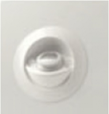 Dusche Integriert WHALE Twist Flansch eckig Funktion warm/kalt