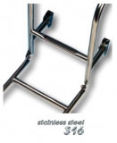 Badeleiter 3 stufig aus NIRO min. Spiegelhhe 380 mm BBN2