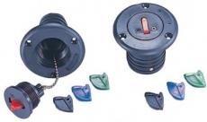 Nylon Deckeinfllstutzen mit farbkodiertem Schlssel 38 mm